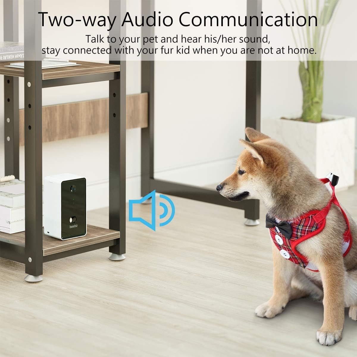 Pet Camera Treat Dispenser, 2 Way Audio Talk Listen, 5G Wifi, 1080P Night Vision Cat Dog Cam, App Control Tossing, Multi Devices Login, Compatible with Alexa, Play with Your Dogs and Cats